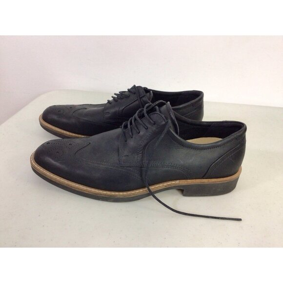 Echo Black Leather Oxford Shoes Mens 9.5